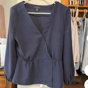 J Crew faux wrap blouse